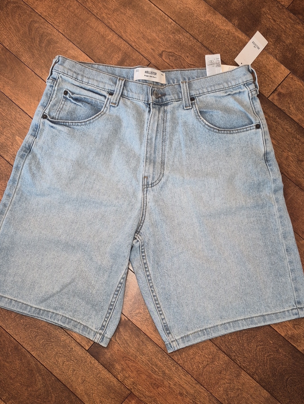 Hollister Light Wash Denim Jean Shorts